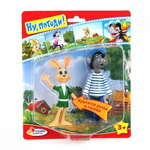 Набор из 2-х фигурок серии Ну, Погоди! – Волк и Заяц, на блистере (Играем Вместе, F-02-R (48sim)